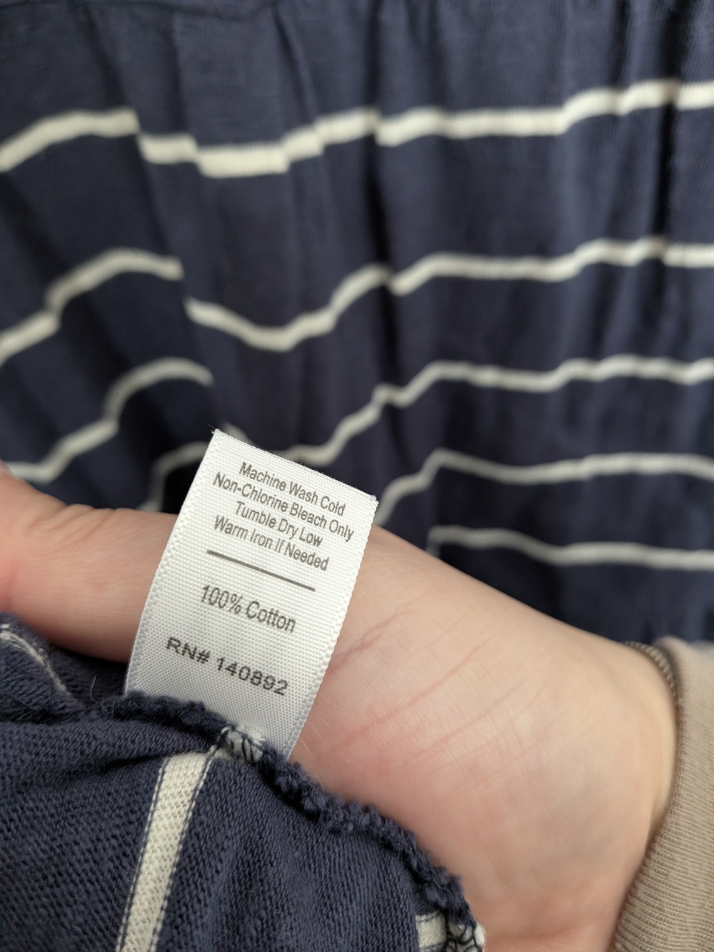 Marine Layer Stripe Cotton Jersey A-Line Dress Size Medium - Picture 6 of 7
